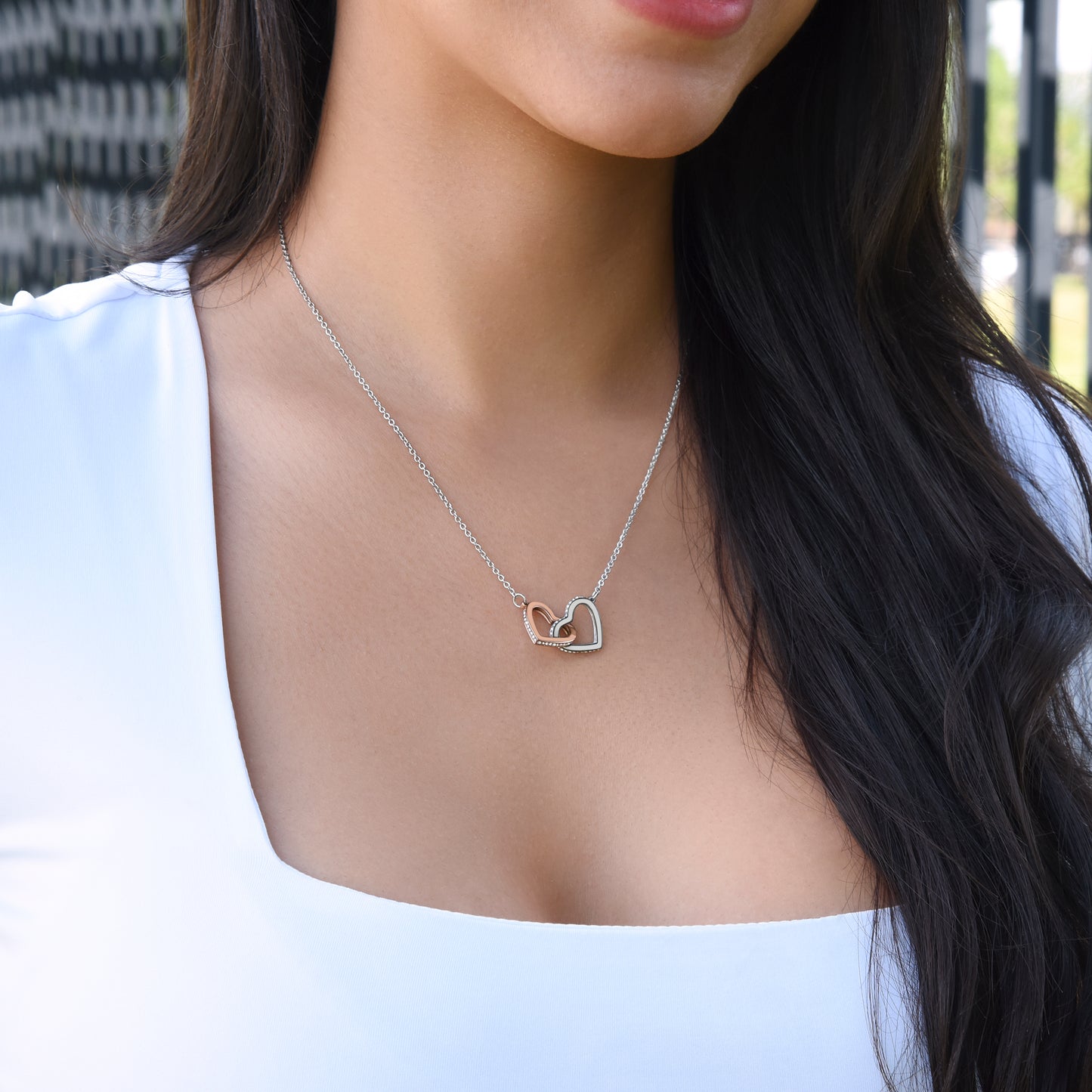 Leave no doubt in their mind about how you feel! These Intertwined hearts are a symbol of your love and connection to each other. Don't wait, Order today!