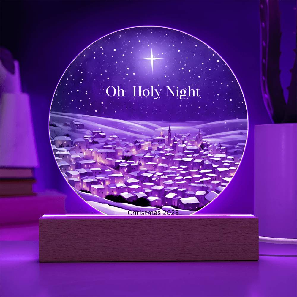 Bring the spirit of Christmas into your home with this beautiful snow globe shaped acrylic display!