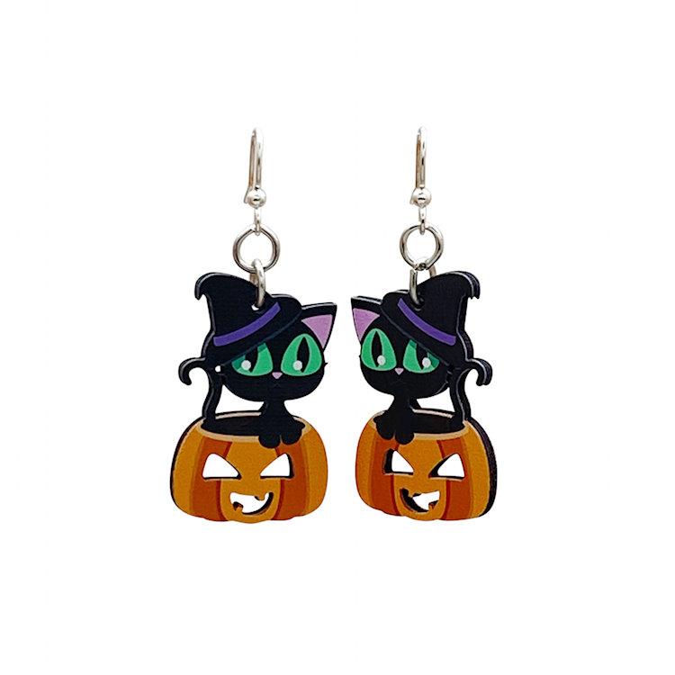 Cute Halloween Cat Earrings