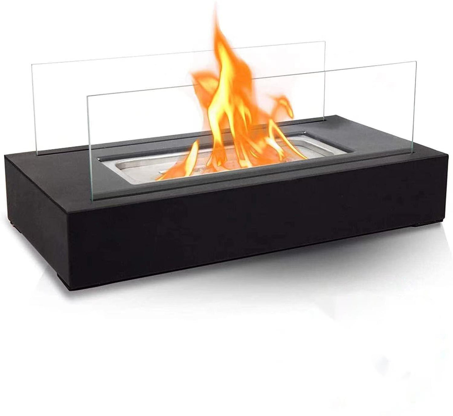 Indoor Fire Pit Mini Fireplace Glass Table Accessories Personal Fireplace Indoor And Outdoor Camping