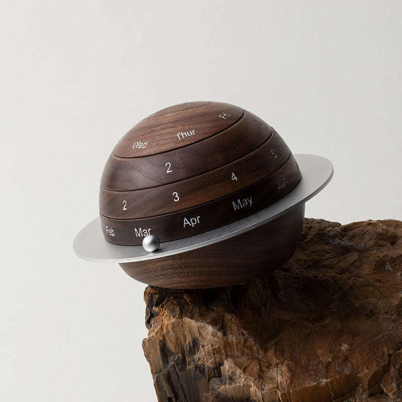 Creative Globe Planet Wooden Calendar