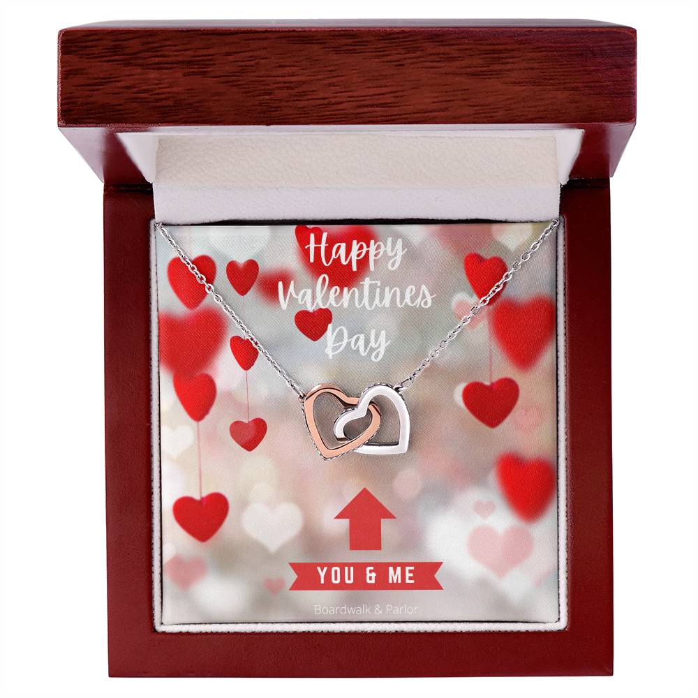 Leave no doubt in their mind about how you feel! These Intertwined hearts are a symbol of your love and connection to each other. Don't wait, Order today!