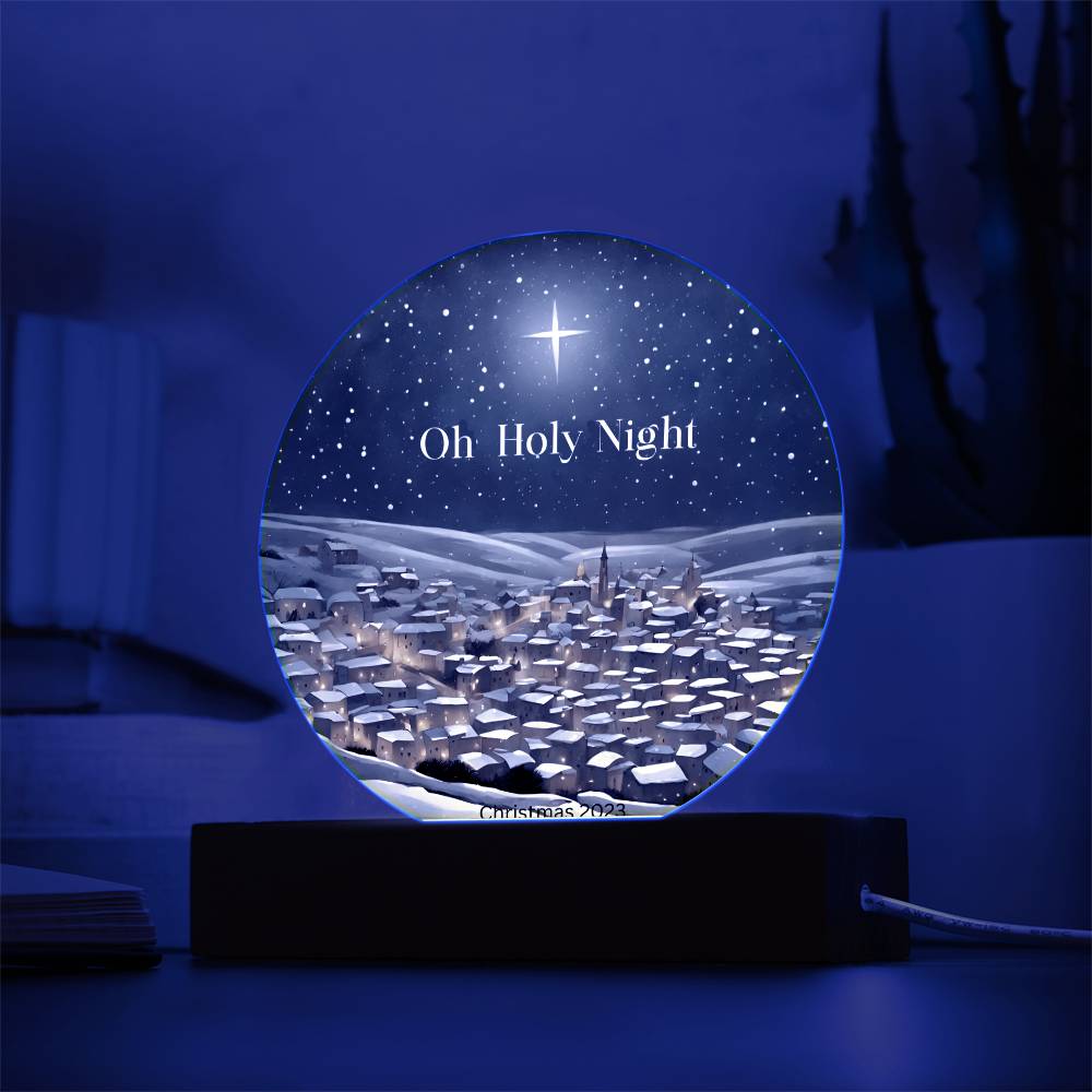 Bring the spirit of Christmas into your home with this beautiful snow globe shaped acrylic display!