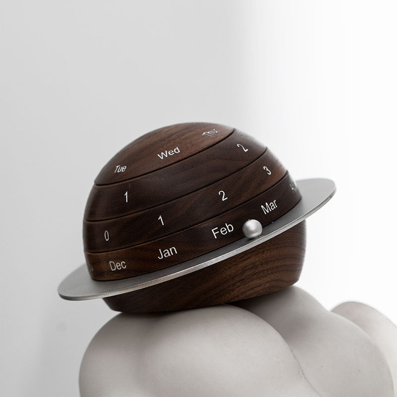 Creative Globe Planet Wooden Calendar