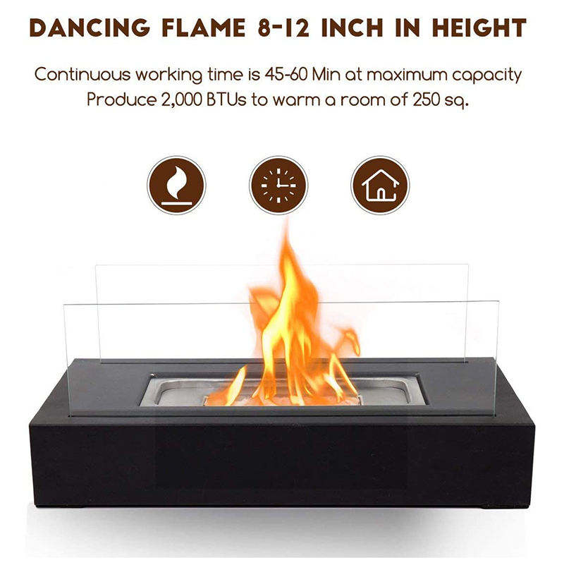 Indoor Fire Pit Mini Fireplace Glass Table Accessories Personal Fireplace Indoor And Outdoor Camping